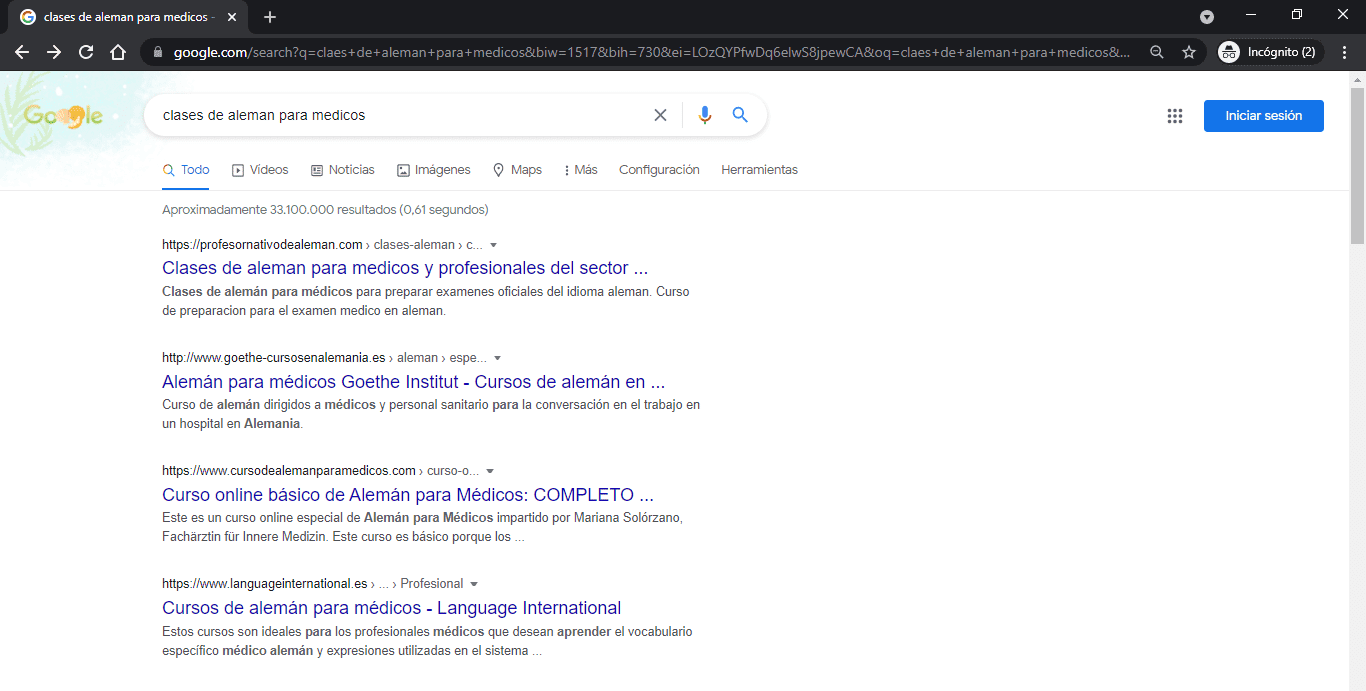 aleman medicos 2 Clases de alemán online