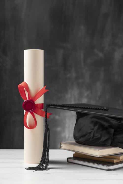 gradution diploma toga hat 2 Clases de alemán online